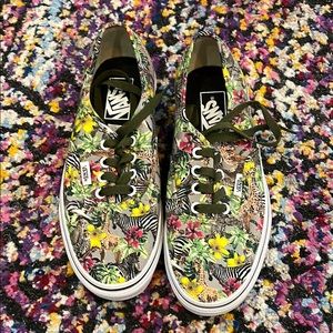 Brand New Never Worn Animal Print Vans
